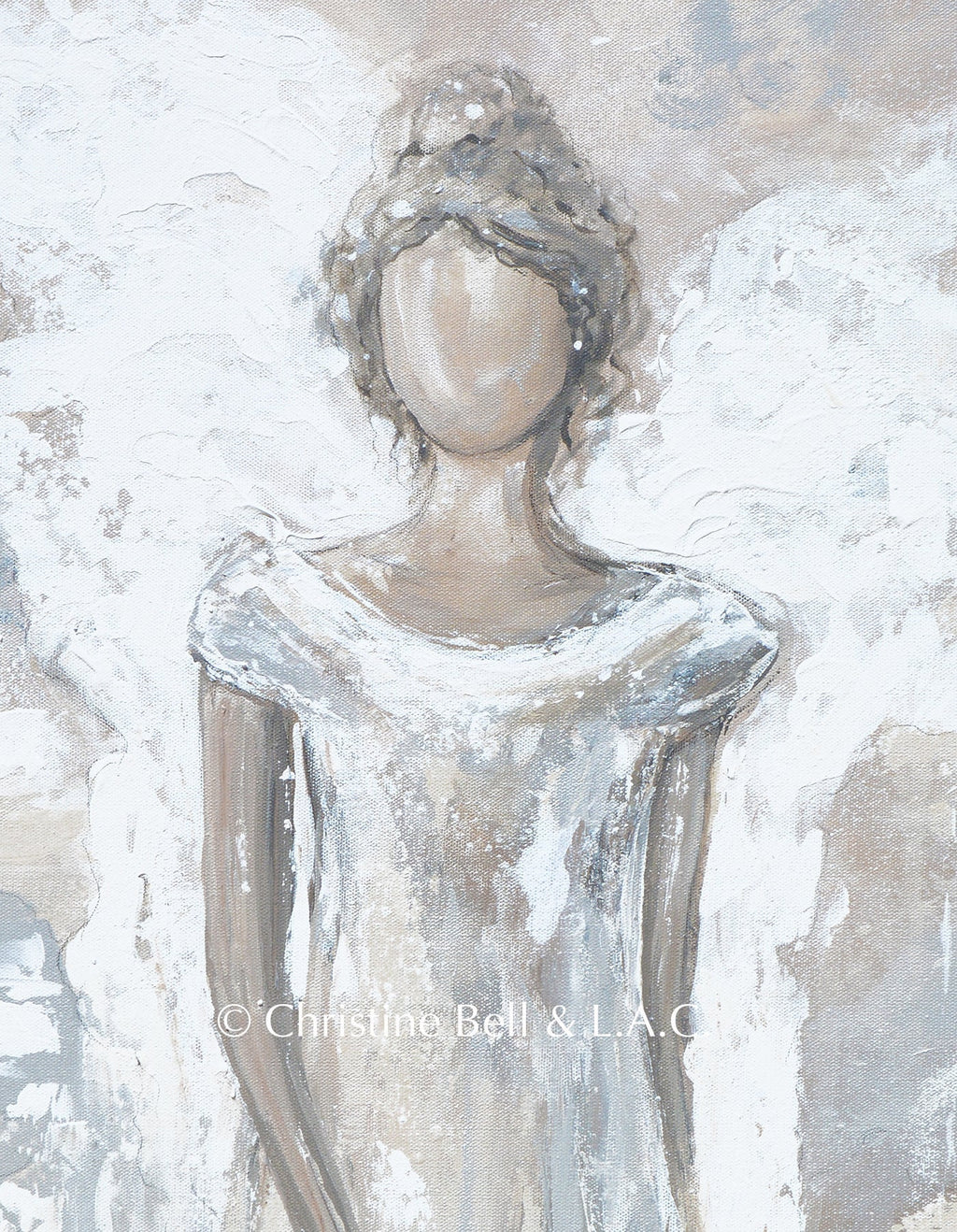 "Angel of Healing" Angel Painting Giclee Canvas Print