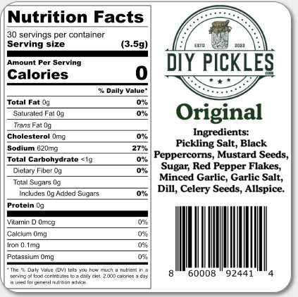 DIY Pickels Spicy Dill aka "Original" Spice Pack