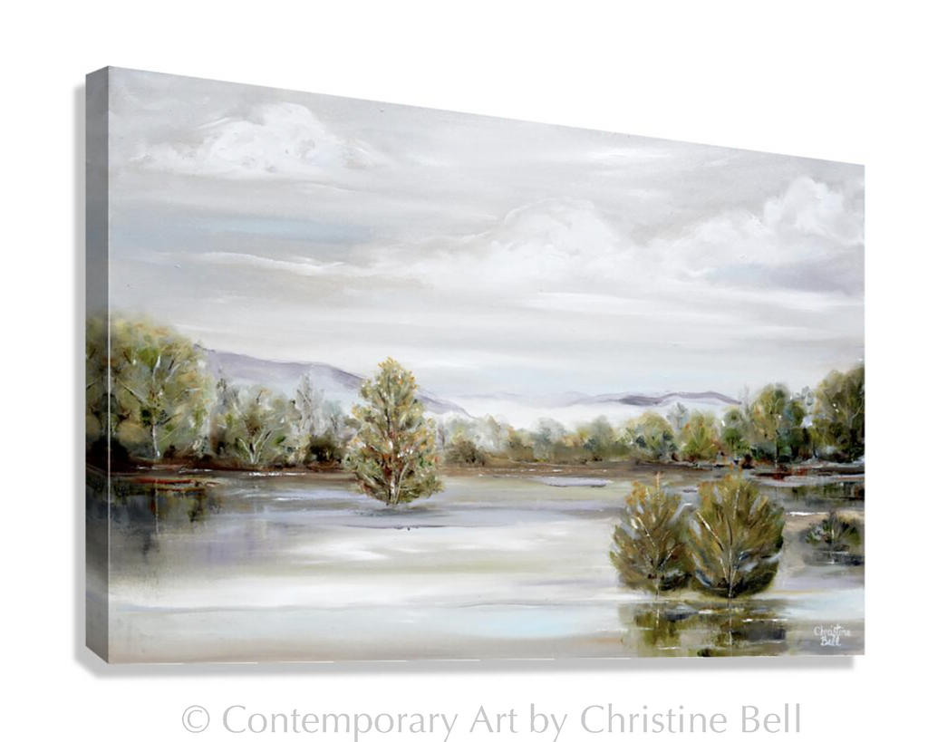 "Sierra Mist" GICLÉE PRINT, Forest Landscape Oil Painting,Trees