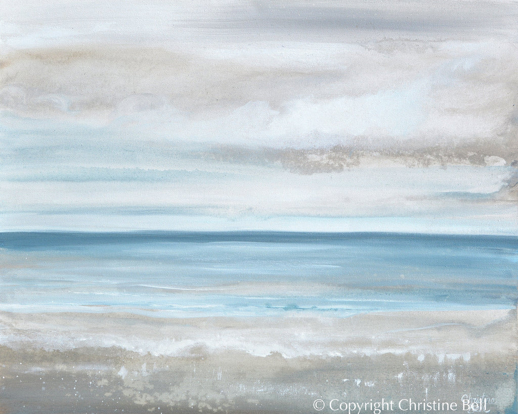 "Sea Salt" GICLÉE PRINT, Coastal Abstract Seascape Painting