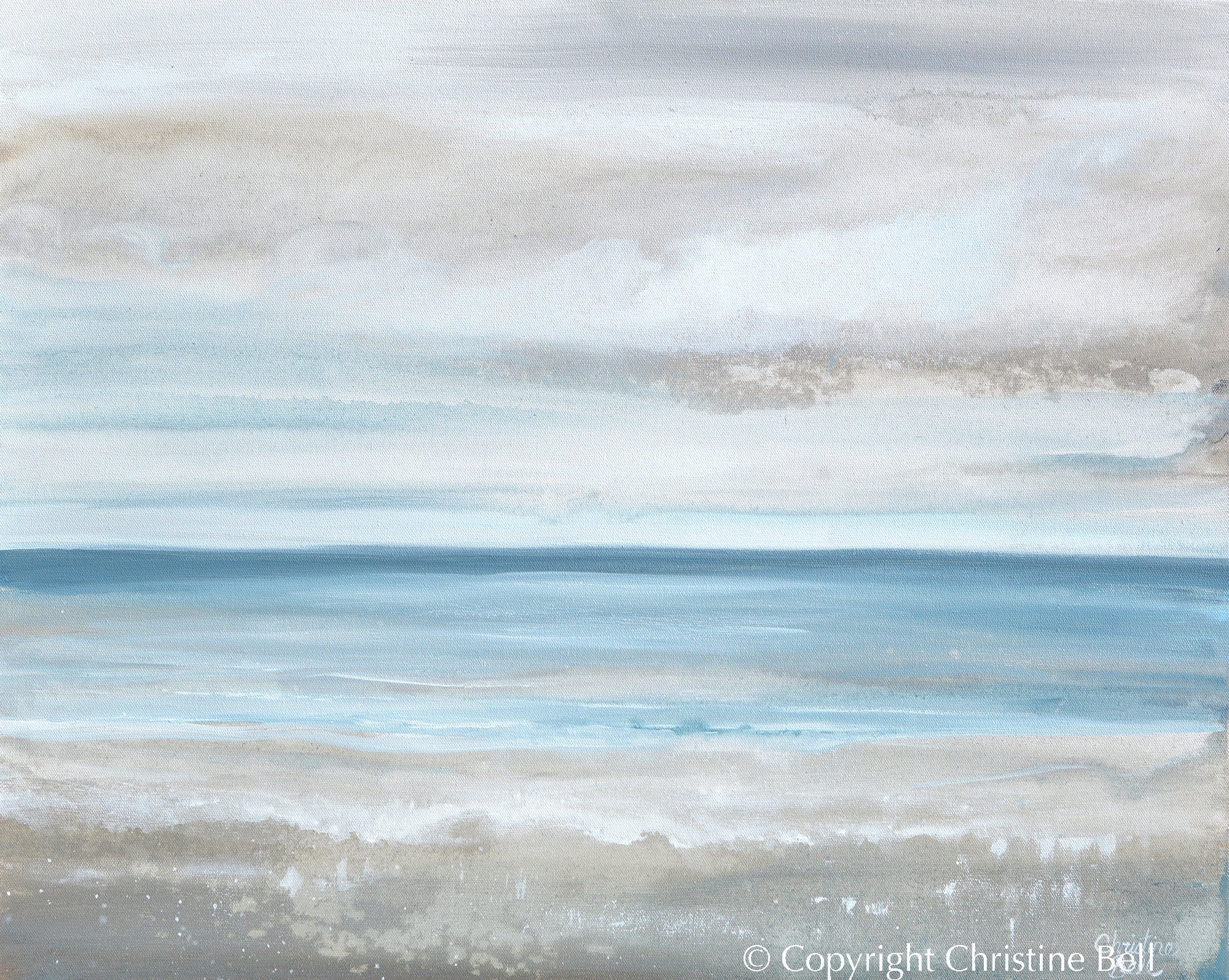 "Sea Salt" GICLÉE PRINT, Coastal Abstract Seascape Painting