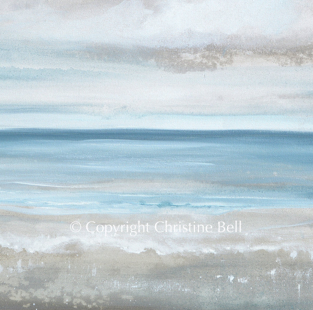 "Sea Salt" GICLÉE PRINT, Coastal Abstract Seascape Painting