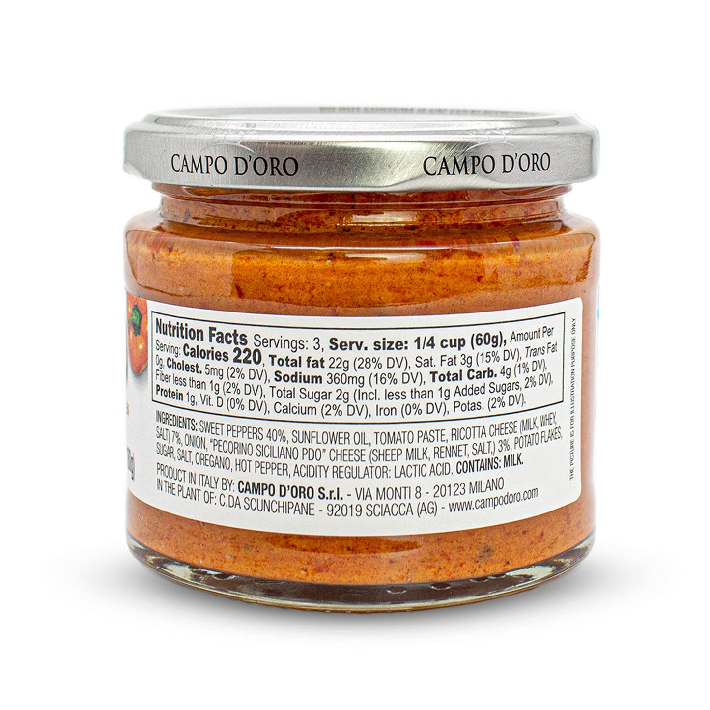 Pepper and Ricotta Pesto with Pecorino, 6.35oz