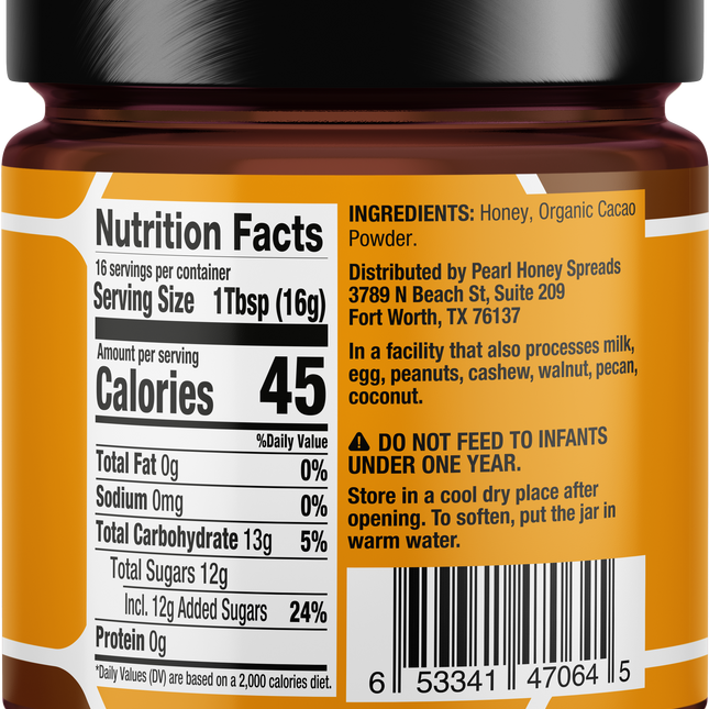 Cacao creamed honey