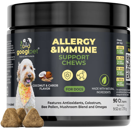 Allergy & Immune Support Chews for Dogs (Coconut & Carob Flavor)