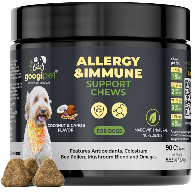 Allergy & Immune Support Chews for Dogs (Coconut & Carob Flavor)