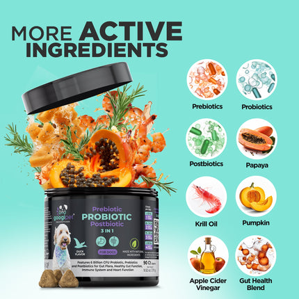 3 in 1 Probiotic Chews for Dogs