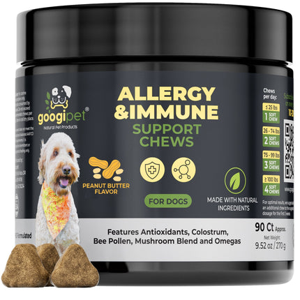 Allergy & Immune Support Chews for Dogs (Peanut Butter Flavor)