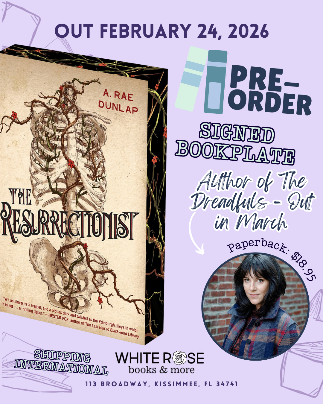 PREORDER: The Resurrectionist: Deluxe Stenciled Edges by A Rae Dunlap (SIGNED BOOK PLATE)