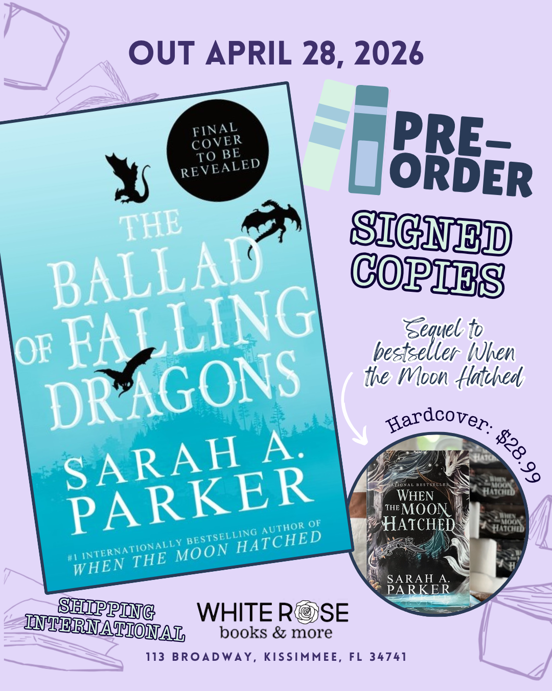 Pre-Order: The Ballad of Falling Dragons: A Novel (The Moonfall Series, 2) by Sarah A. Parker