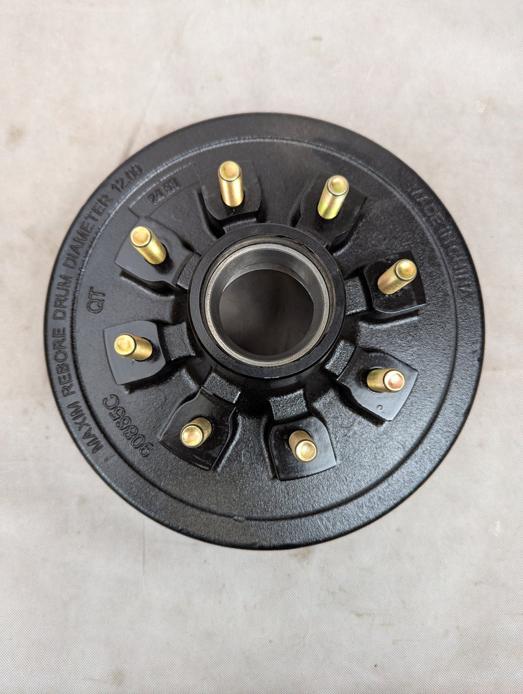 12"x2" Trailer Brake Drum 9/16" Stud 8x6.5 7000#