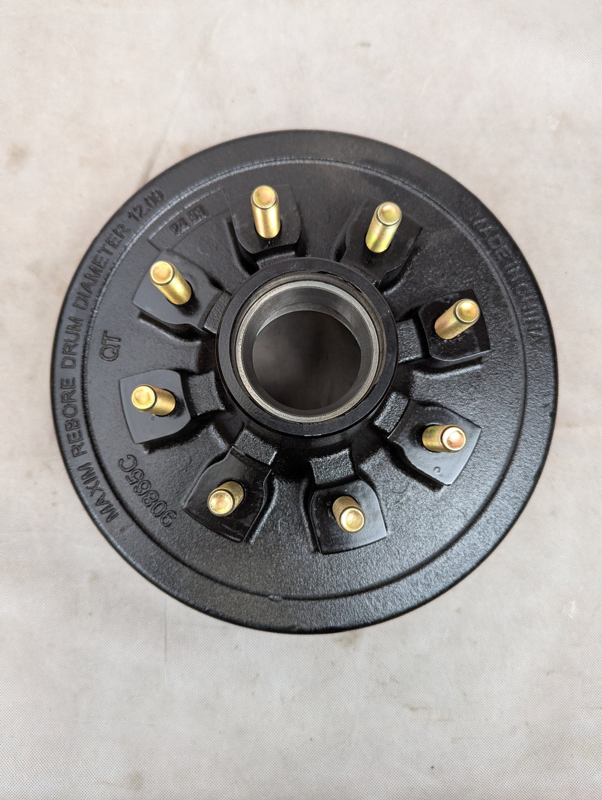 12"x2" Trailer Brake Drum 9/16" Stud 8x6.5 7000#