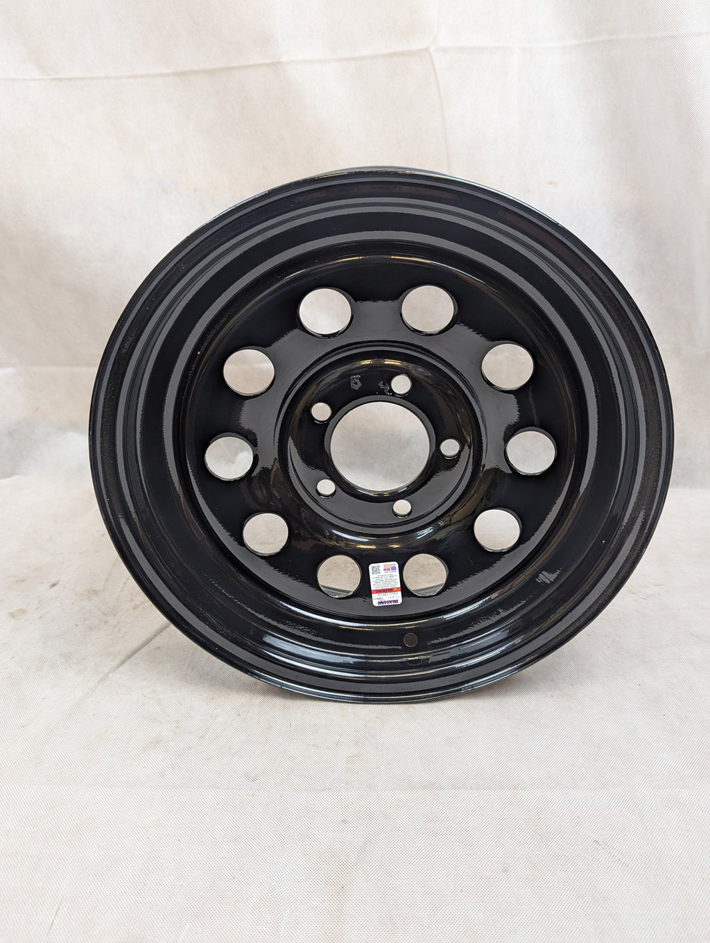 15" x 5" Trailer Wheel 5 Lug on 5" Bolt Pattern Black Mod Rim