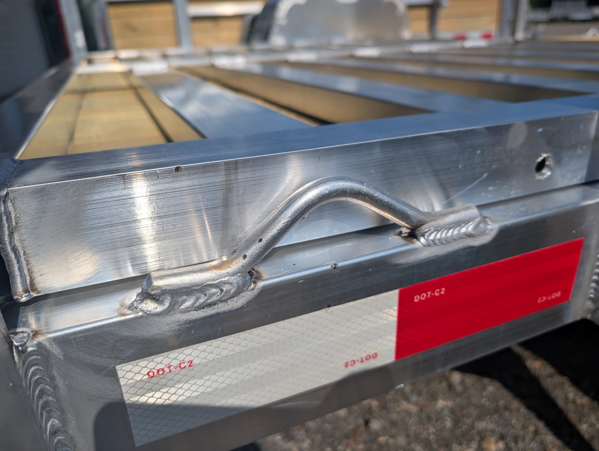 Aluminum tie down mount - Weld On - Each - For Trailer Decks