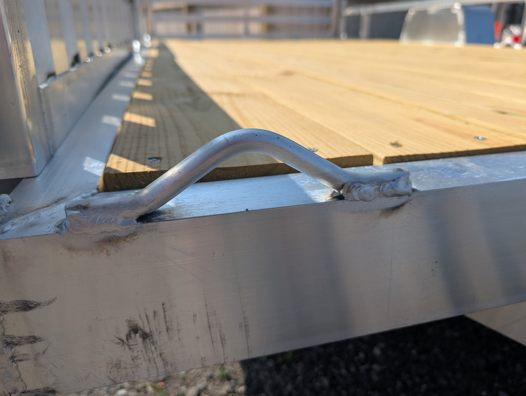 Aluminum tie down mount - Weld On - Each - For Trailer Decks