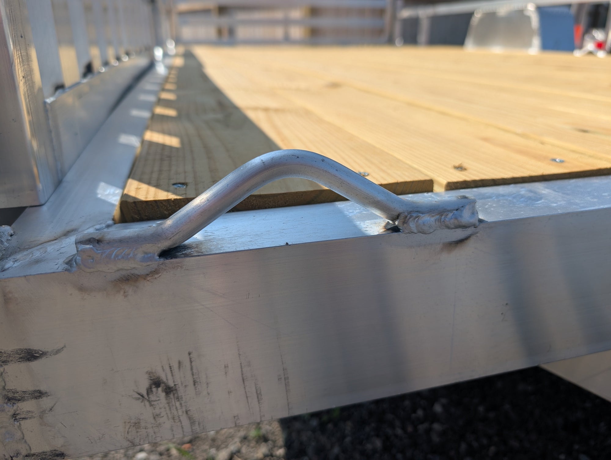 Aluminum tie down mount - Weld On - Each - For Trailer Decks