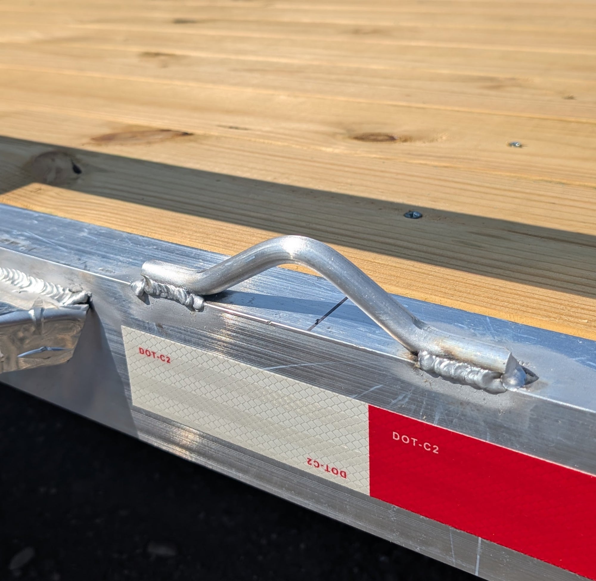 Aluminum tie down mount - Weld On - Each - For Trailer Decks