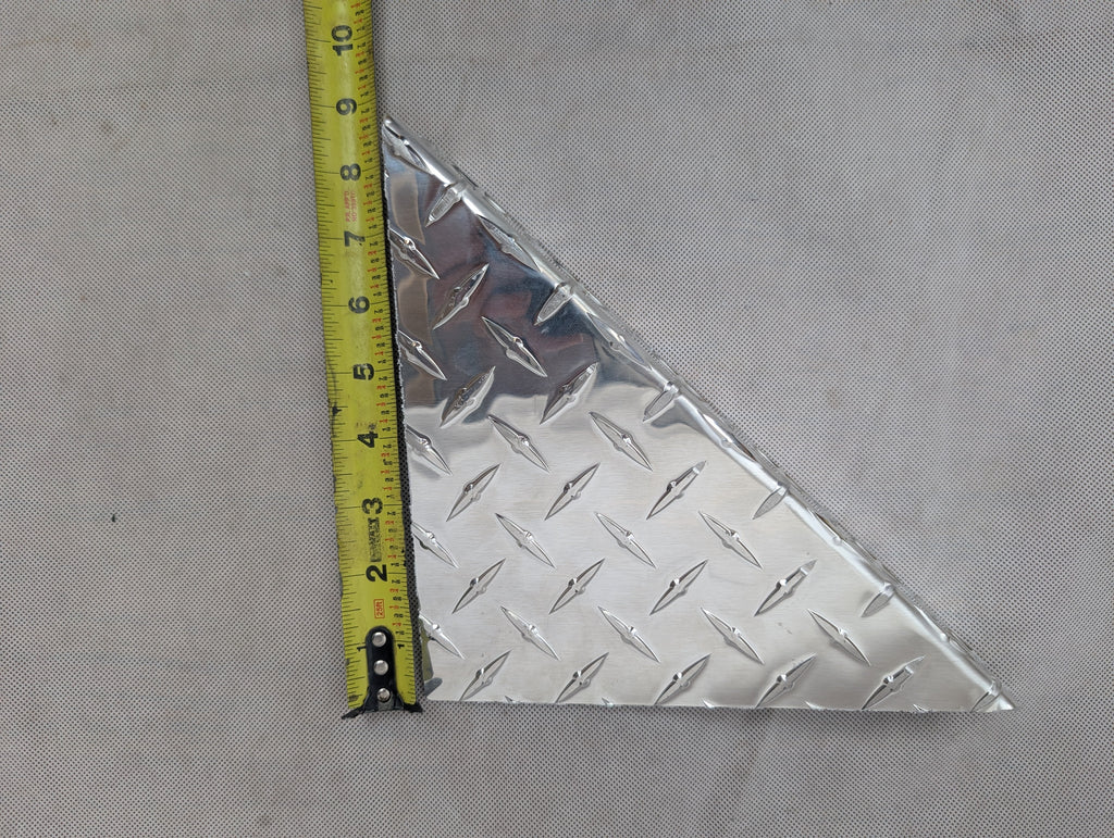 Aluminum Trailer Fender Step Plate Diamond Plate - Weld On
