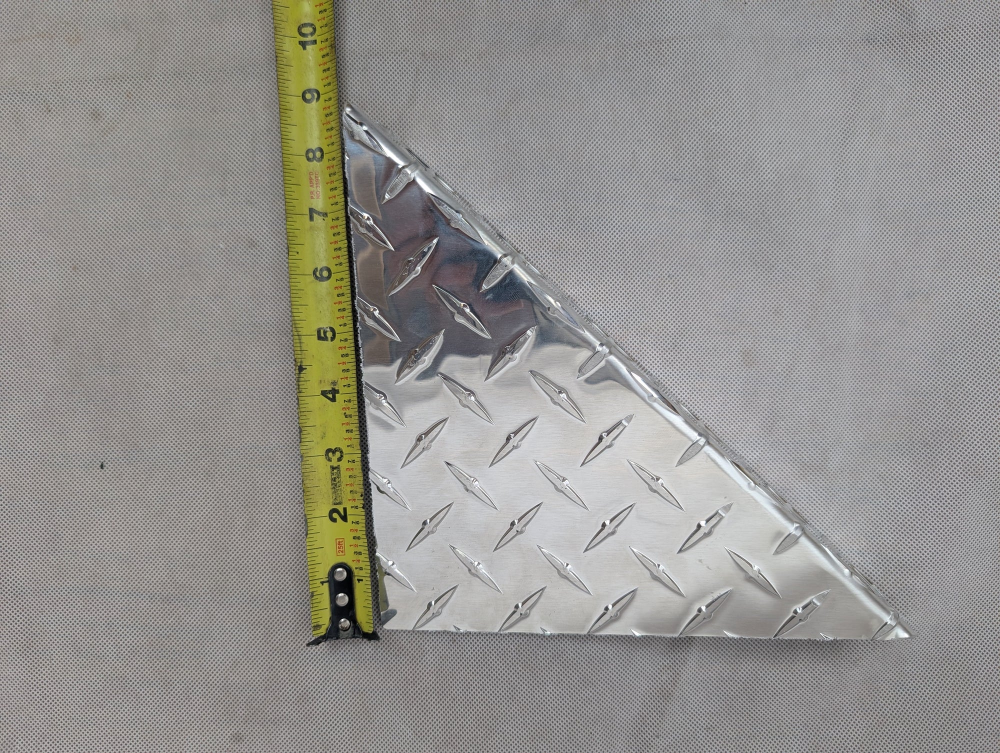 Aluminum Trailer Fender Step Plate Diamond Plate - Weld On