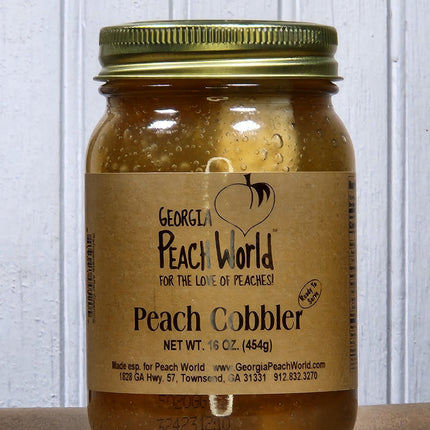 Peach Cobbler in- a- jar