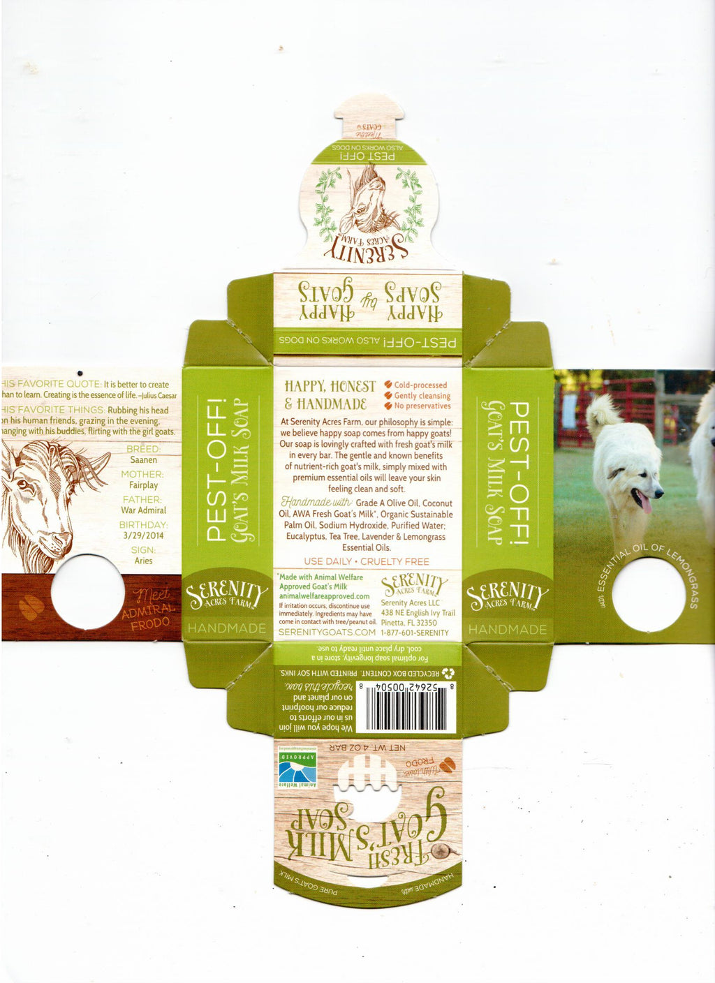 Goat's Milk Soap - Pest-Off! Shampoo Bar for Dogs and Humans