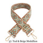 37. Teal & Beige Medallion