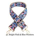 41. Bright Pink & Blue Western