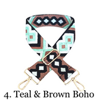 4. Teal & Brown Boho