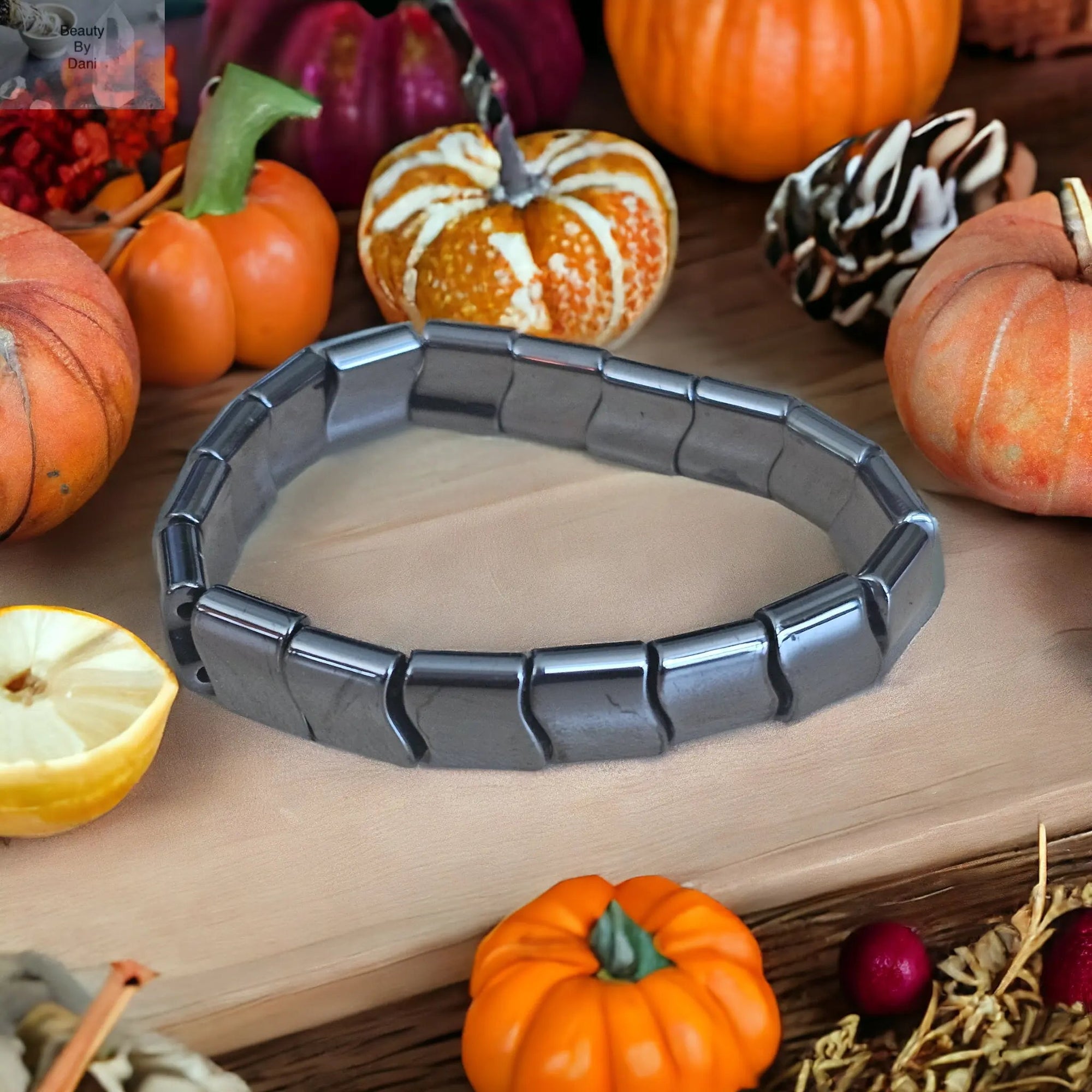 10mm Hematite Bracelet - 7.5 Inches