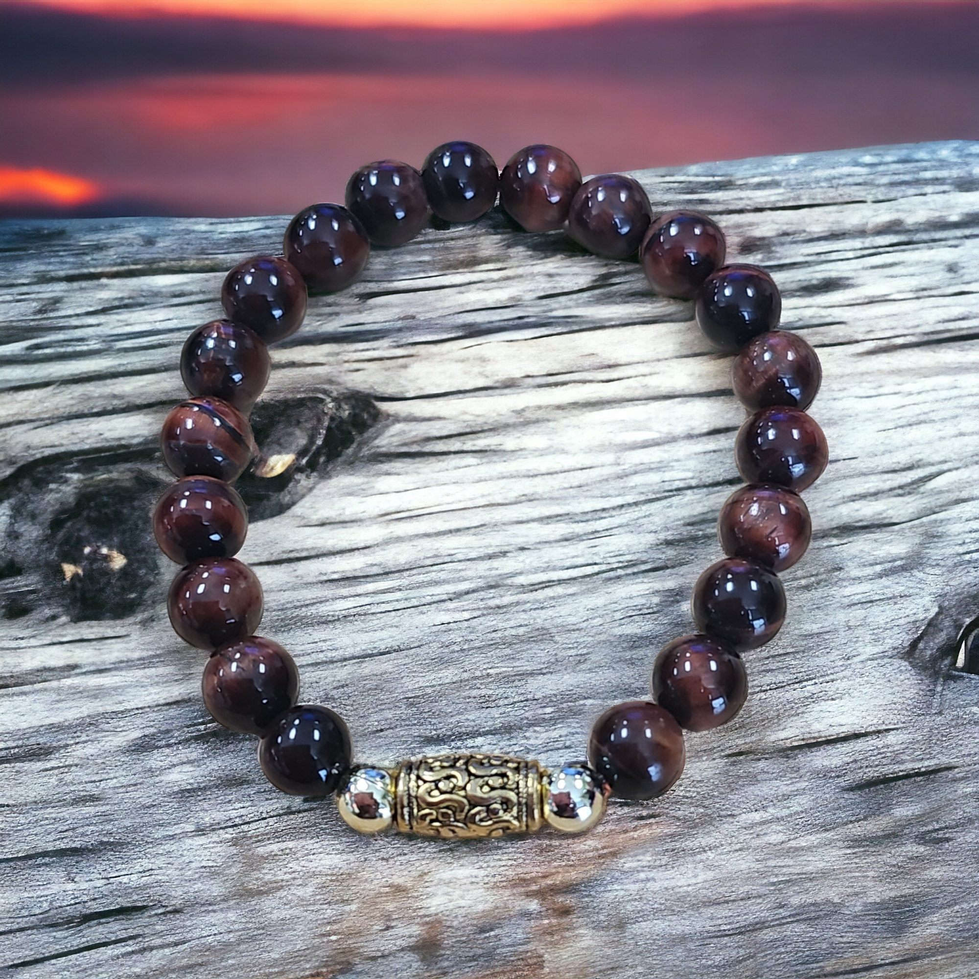 Red Tiger's Eye Courage Bracelet