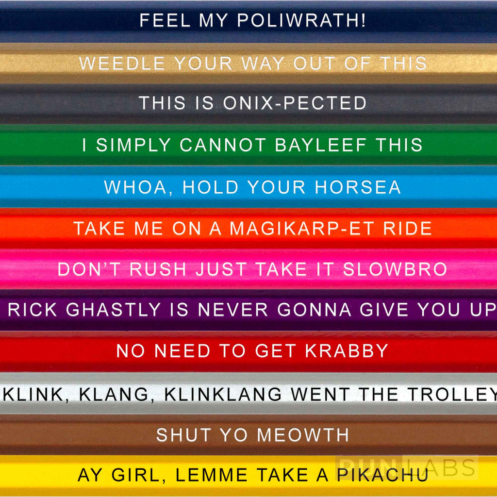 Gotta Catch Them All! Colored Pencil Set for Fans of Pokemon