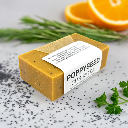 Soaplandia Soap Store Citrus Poppyseed Bar Soap, Organic