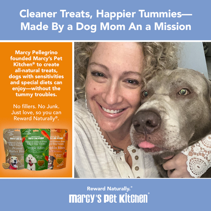 Marcy's Pet Kitchen- All Natural, Vegan Pumpkin Biscuit Dog Treats - Homemade-Vet Approved- Vegan, Gluten Free, Human Grade Ingredients, Made in The USA, Healthy Pumpkin Dog Treats