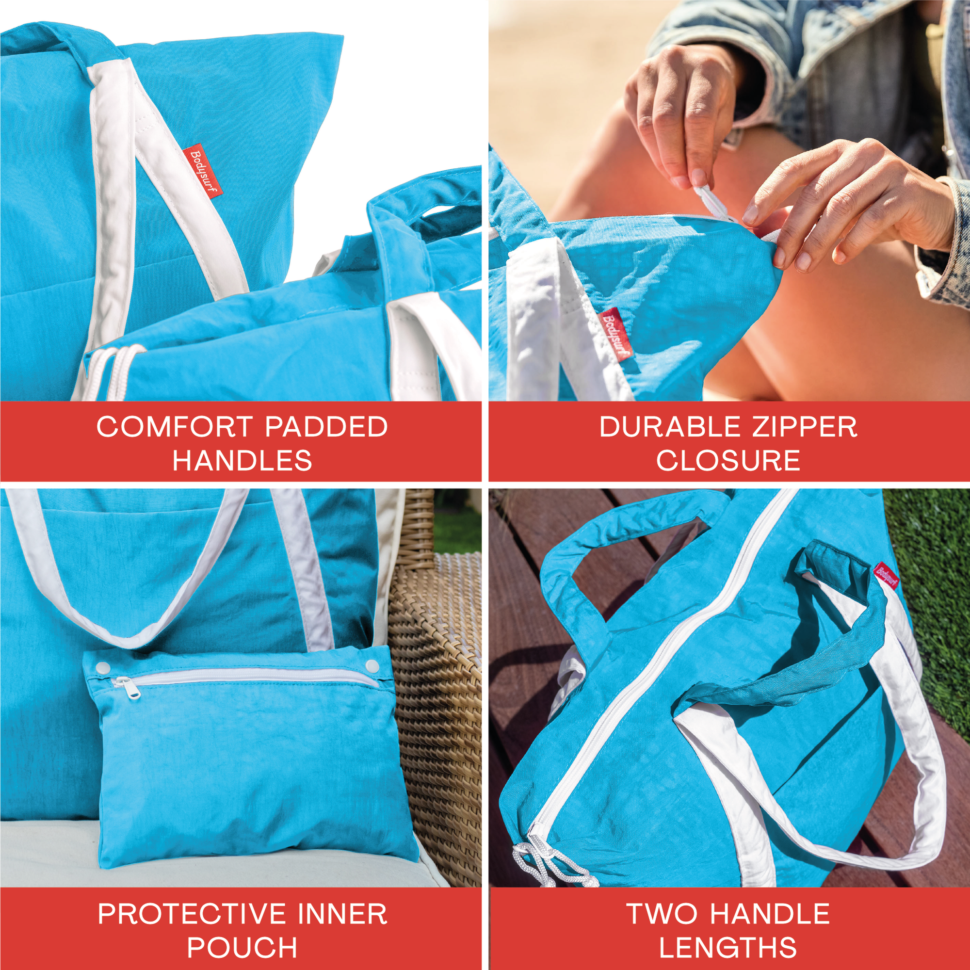 Medium Ripstop Nylon Waterproof Beach Bag