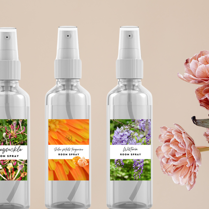 Floral & Feminine Room and Linen Spray Collection – Soft, Romantic Botanicals