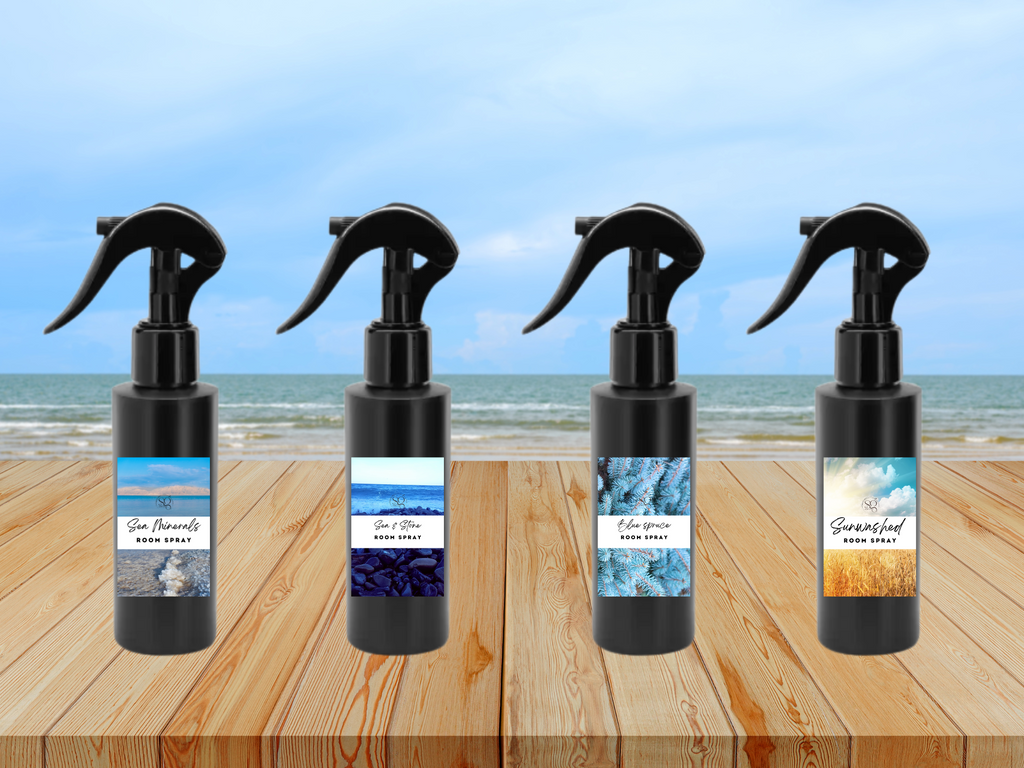 Masculine Room Spray Collection – Handcrafted Room & Linen Sprays with Bold, Sophisticated Scents Like Speakeasy, Obsidian, and Bergamot Eucalyptus