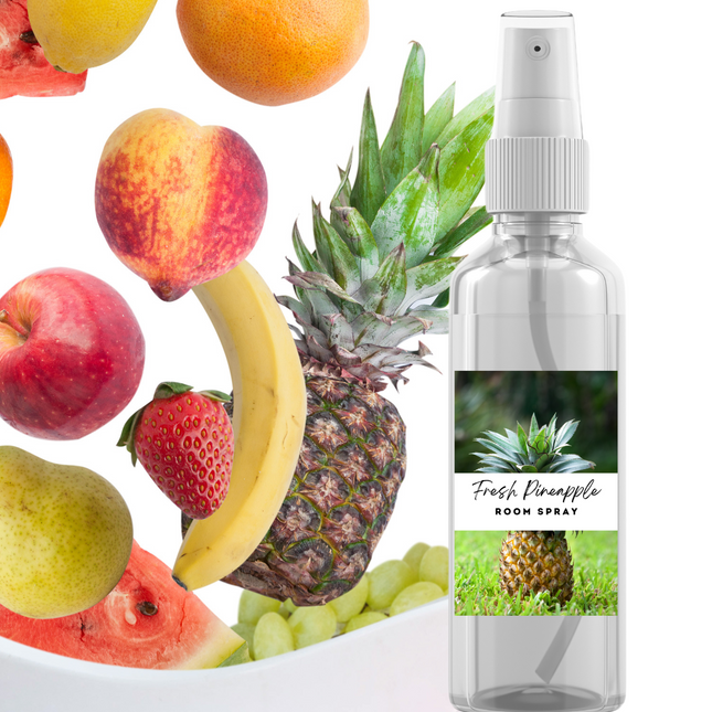 Fruity & Juicy Room Spray Collection – Handcrafted Room & Linen Sprays with Lively Scents of Strawberry, Peach, Pineapple, Black Cherry & Mango