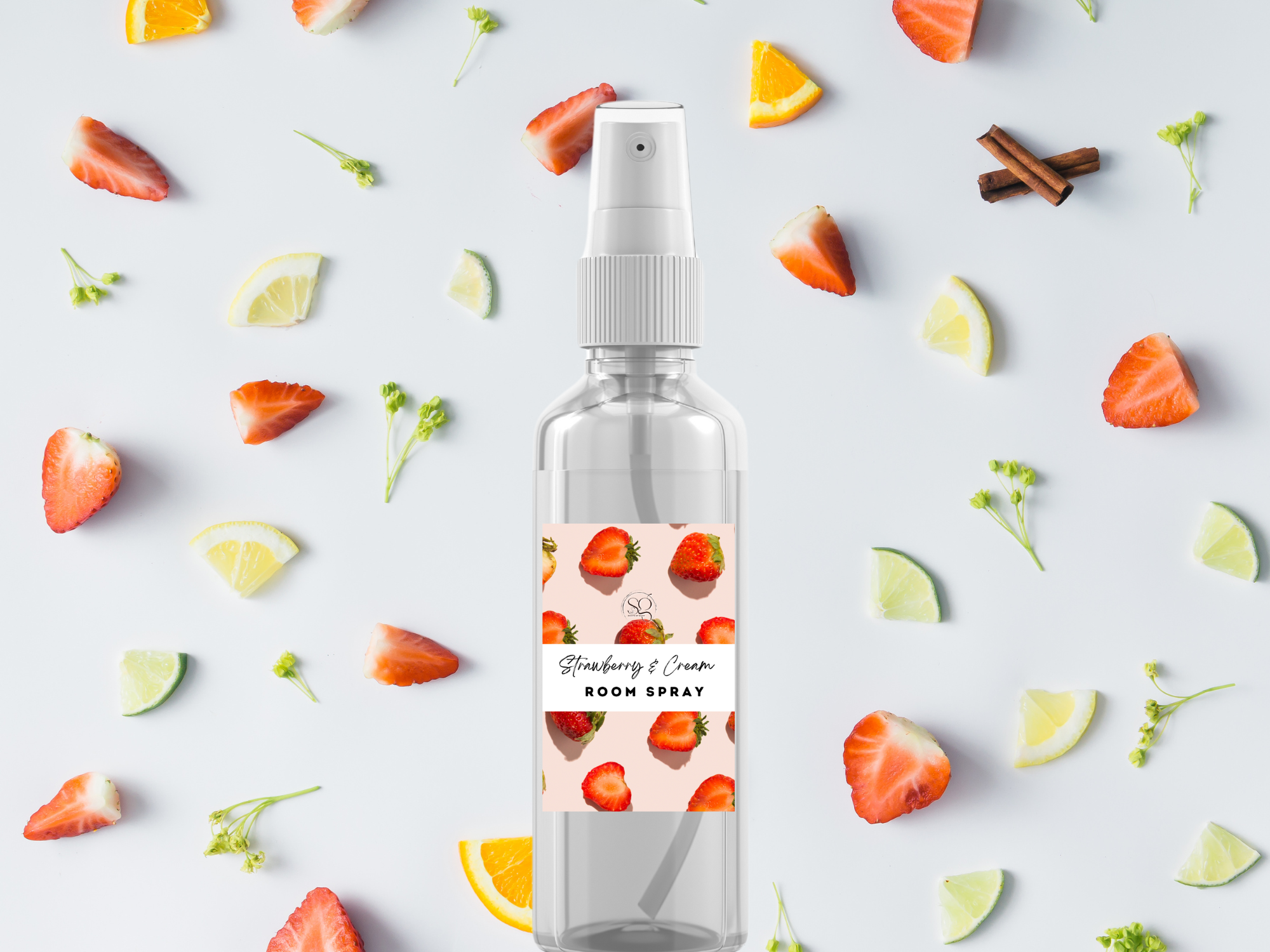 Fruity & Juicy Room Spray Collection – Handcrafted Room & Linen Sprays with Lively Scents of Strawberry, Peach, Pineapple, Black Cherry & Mango