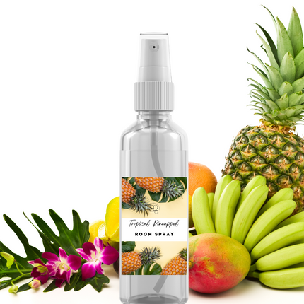 Fruity & Juicy Room Spray Collection – Handcrafted Room & Linen Sprays with Lively Scents of Strawberry, Peach, Pineapple, Black Cherry & Mango