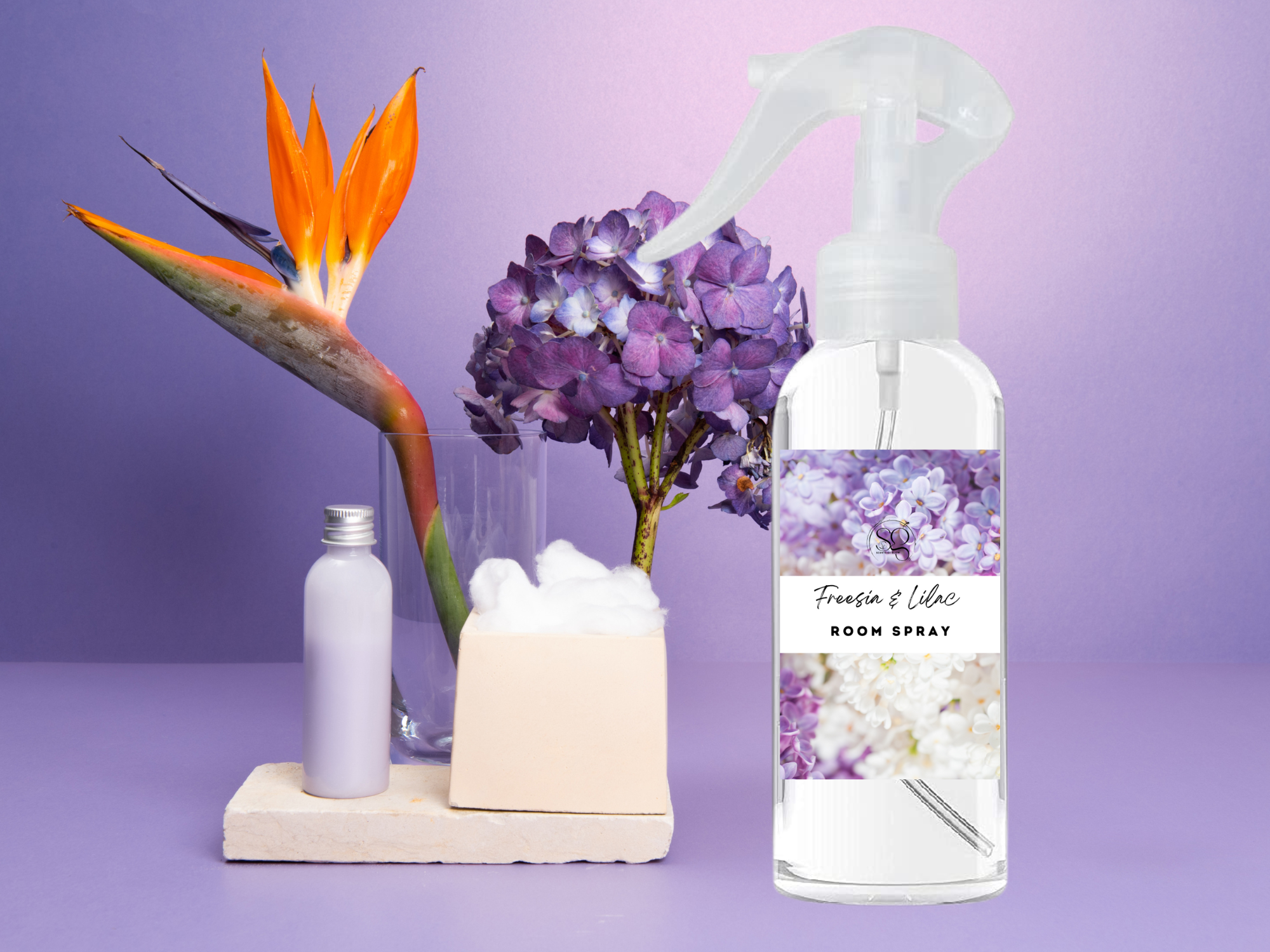 Floral & Feminine Room and Linen Spray Collection – Soft, Romantic Botanicals