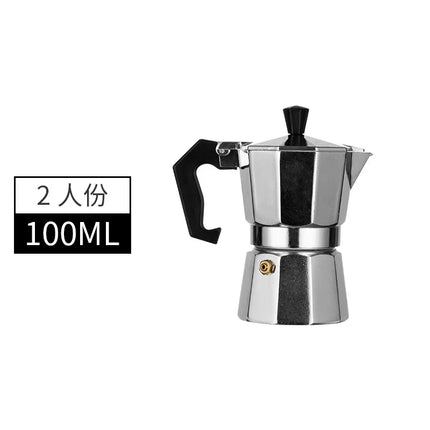 Mocha Coffee Pots Italian Aluminum Octagonal Pot Tea Maker Portable Coffee Maker
