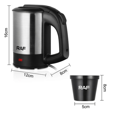 1000W 500ML Mini Electric Kettle Stainless Steel Automatic Power Off, for Tea,Coffee, Travel Portable Water Boiler ,Fast Heating