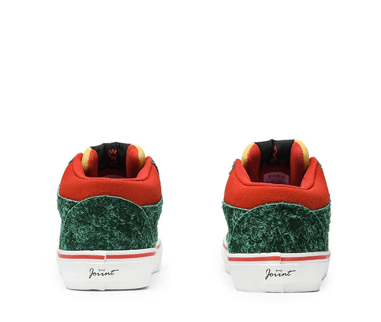 Joiints Green Mid-Top Skate Sneakers Stylish Vulcanized Casual Shoes for Teens