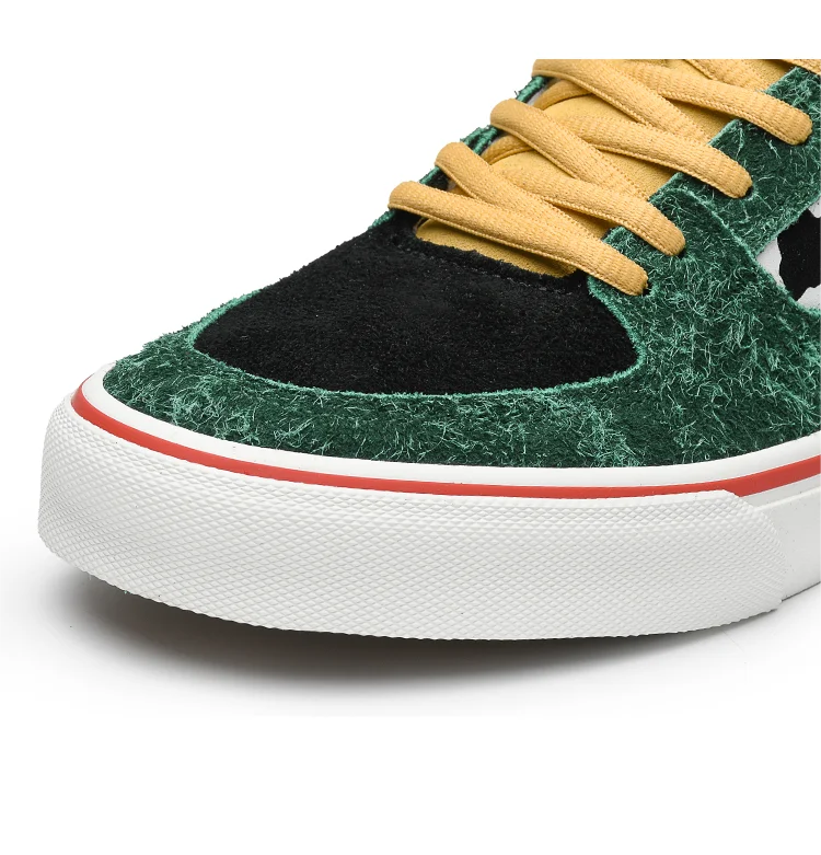 Joiints Green Mid-Top Skate Sneakers Stylish Vulcanized Casual Shoes for Teens