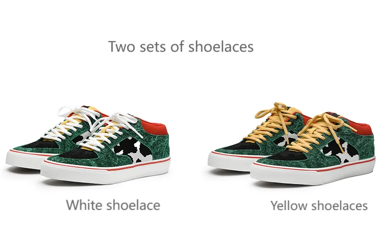 Joiints Green Mid-Top Skate Sneakers Stylish Vulcanized Casual Shoes for Teens