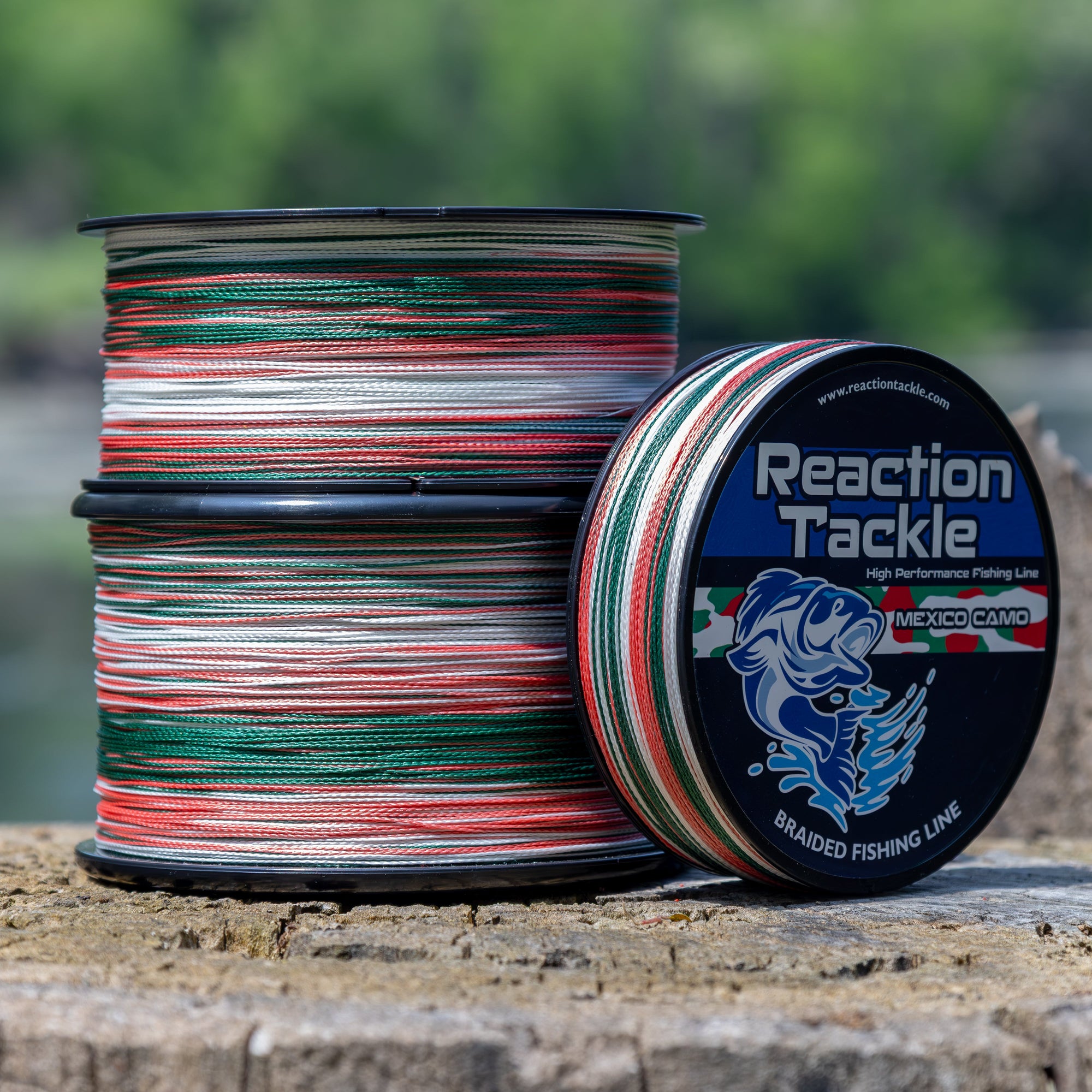 Reaction Tackle Braided Fishing Line - Mexico Camo - NEW