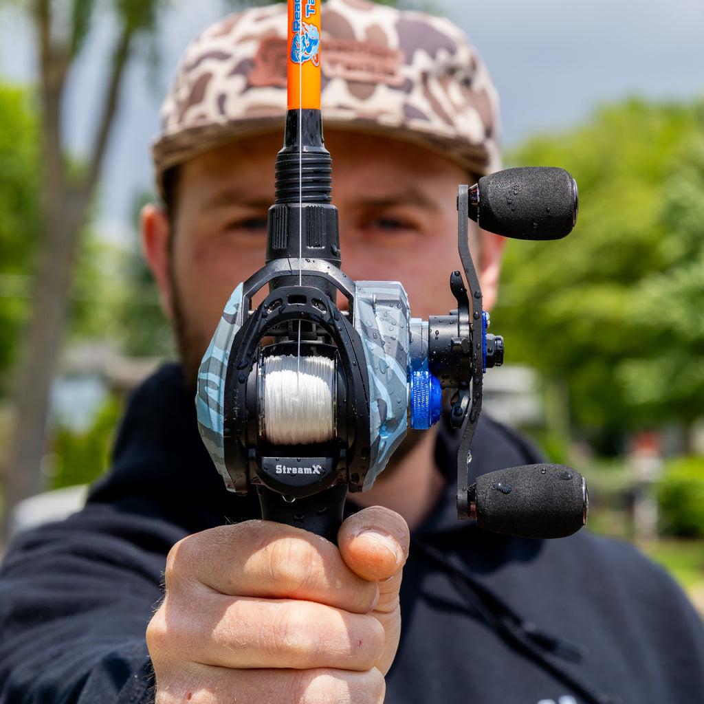 Reaction Tackle Baitcasting Fishing Reel- StreamX Edition- 7.5:1 gear ratio - NEW