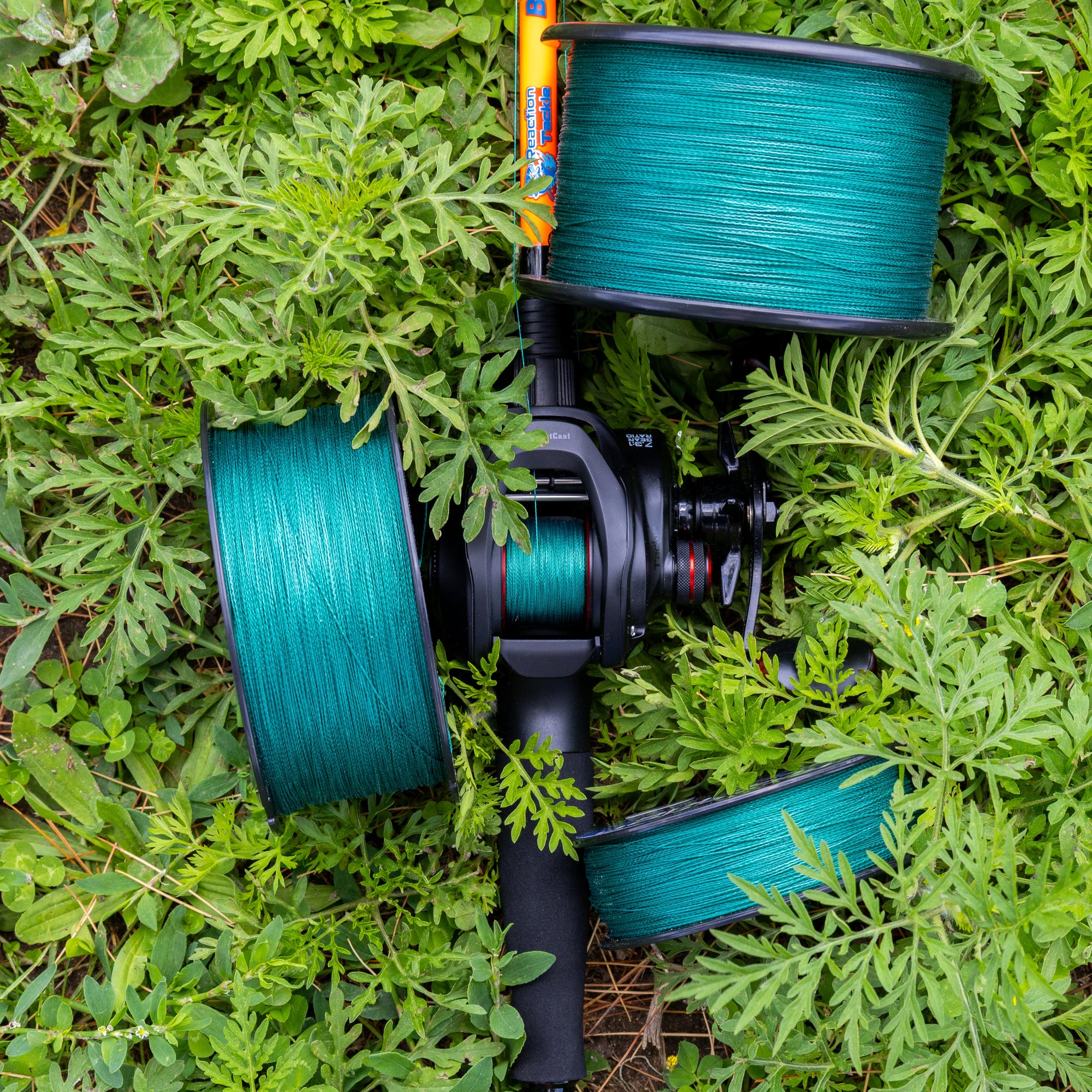 Reaction Tackle Braided Fishing Line - NO FADE Moss Green - NEW