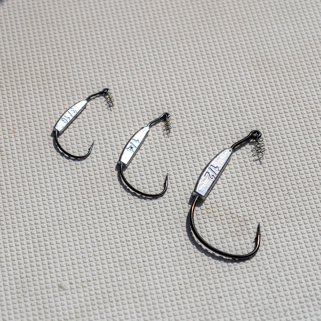 Reaction Tackle Lead Weighted Swimbait Hooks (10-PACK)