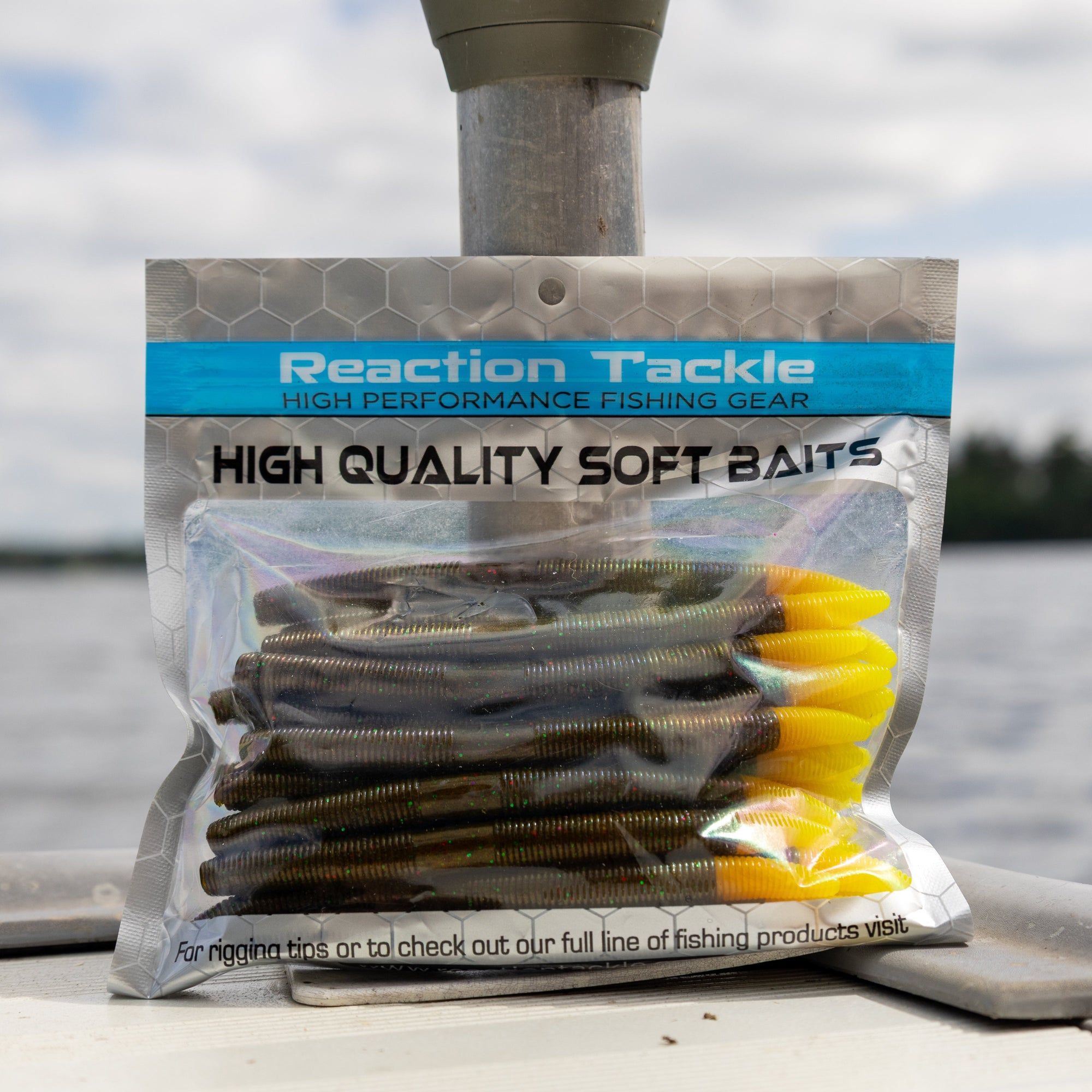 Reaction Tackle Soft Plastic Wacky Worms 5.5in - 24 Pack